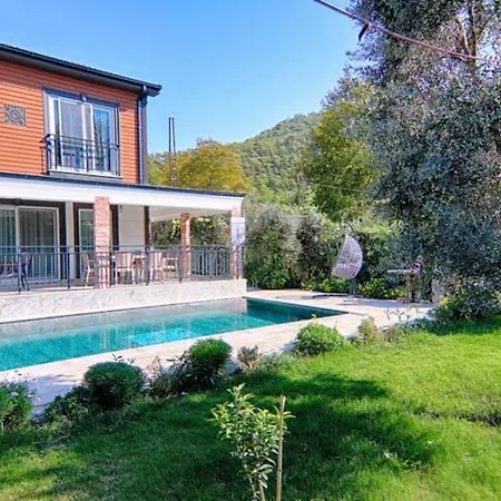 Gocek'te Cocuk Havuzlu, Genis Alanli Villa-awz171 别墅 *